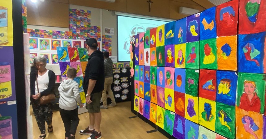 Our Lady of Victories Primary School hosts Andy Warhol art exhibition IMAGE