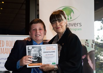 'Kick it for Mick' fundraisers earn St Patrick's student Fred Hollows Humanity Award nomination IMAGE