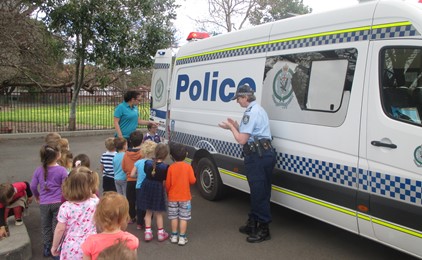 Connecting with the community - Police visit St Nicholas IMAGE