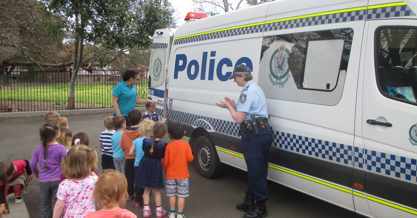 Connecting with the community - Police visit St Nicholas IMAGE