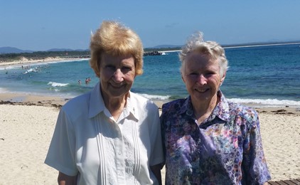 Sisters give and receive joy in Forster Tuncurry IMAGE