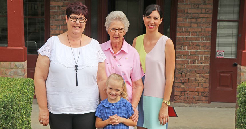 Four generations make history at St Joseph’s  IMAGE