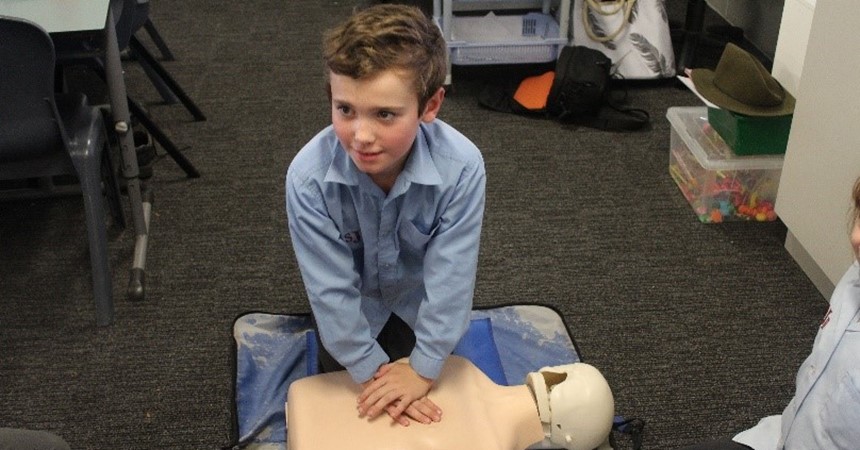 Students from St Joseph's learn to save lives IMAGE