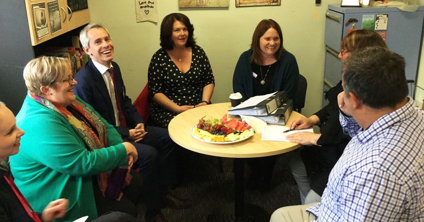 Shadow Assistant Minister for Schools visits Maitland diocesan schools  IMAGE