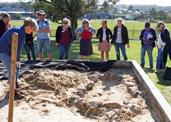 Archaeological dig at St Pius X High School IMAGE