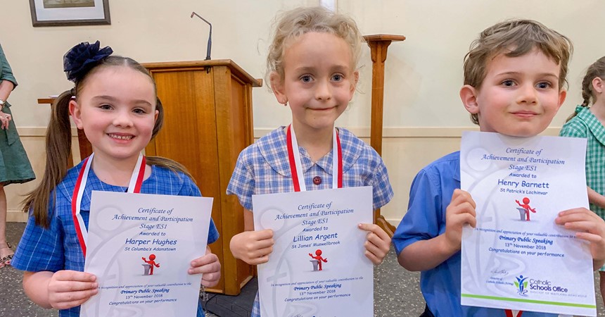 Primary Public Speaking Competition IMAGE