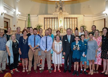 St Aloysius Chisholm receive Emmaus Award for School Community IMAGE