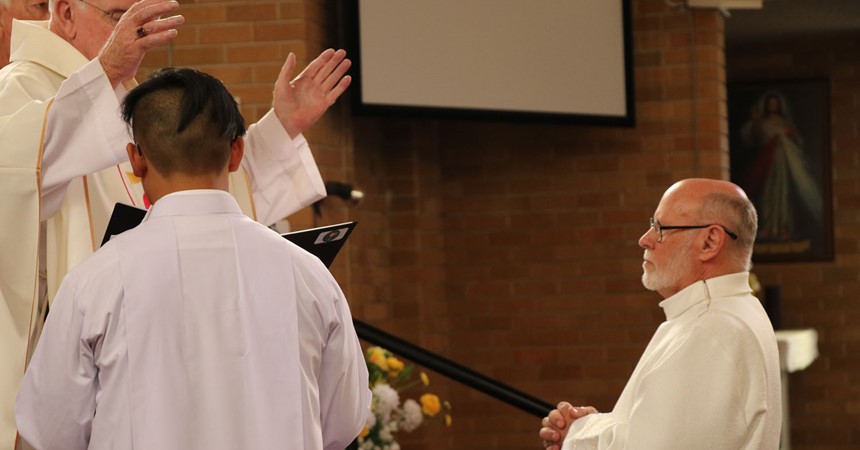 Deacon Kevin Gadd ordained at Shortland  IMAGE