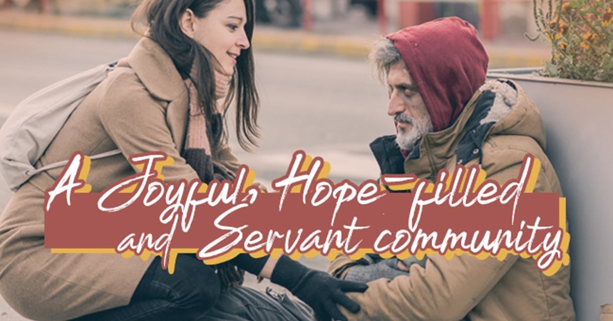 How is God calling us to be a Christ-centred Church that is a joyful, hope-filled and servant community? IMAGE