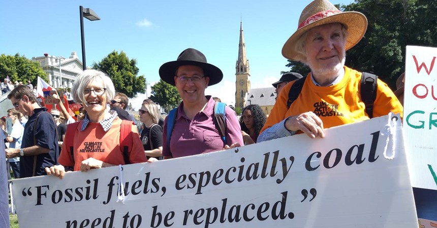 Tighes Hill Parishioners participate in School Students for Climate - Strike, Rally and March at Newcastle IMAGE