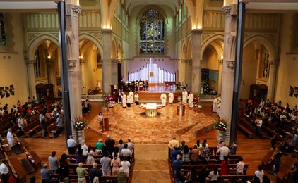 Maitland-Newcastle heads to ACYF: Day 3 (Mass at St Mary's Cathedral) IMAGE