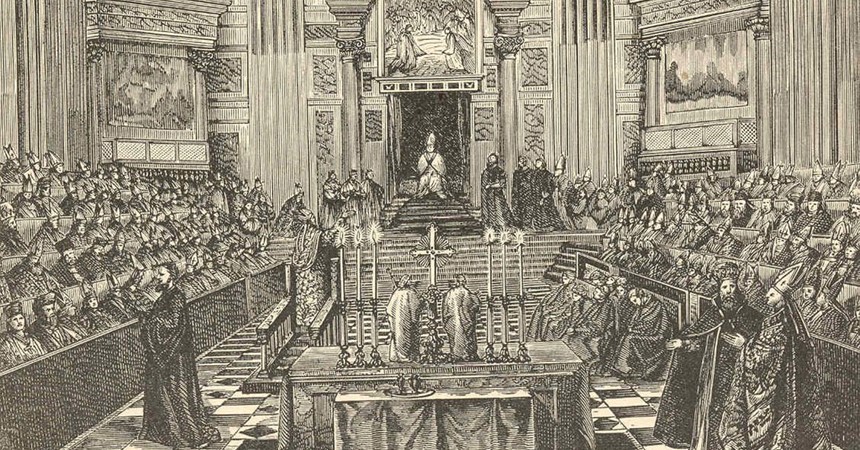 Papal infallibility at the First Vatican Council IMAGE
