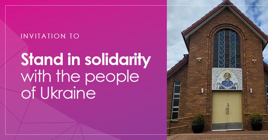 Invitation to stand in solidarity with Ukraine IMAGE