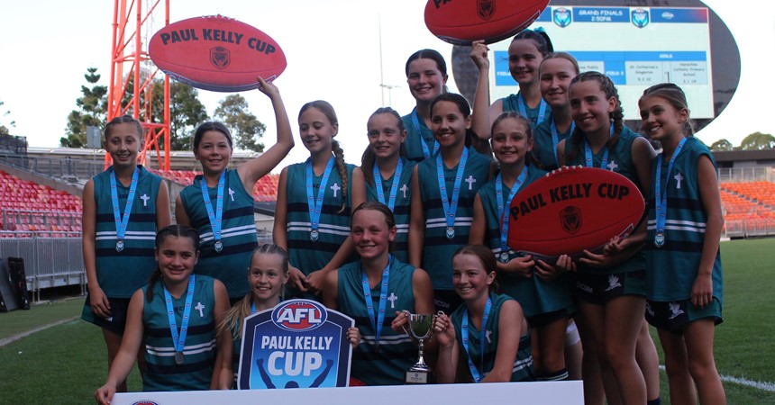 St Catherine’s Catholic College, Singleton U12 girls crowned 2023 Paul Kelly Cup  Winners IMAGE