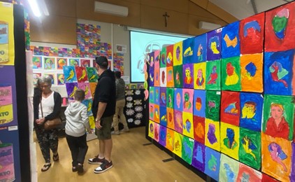 Image:Our Lady of Victories Primary School hosts Andy Warhol art exhibition